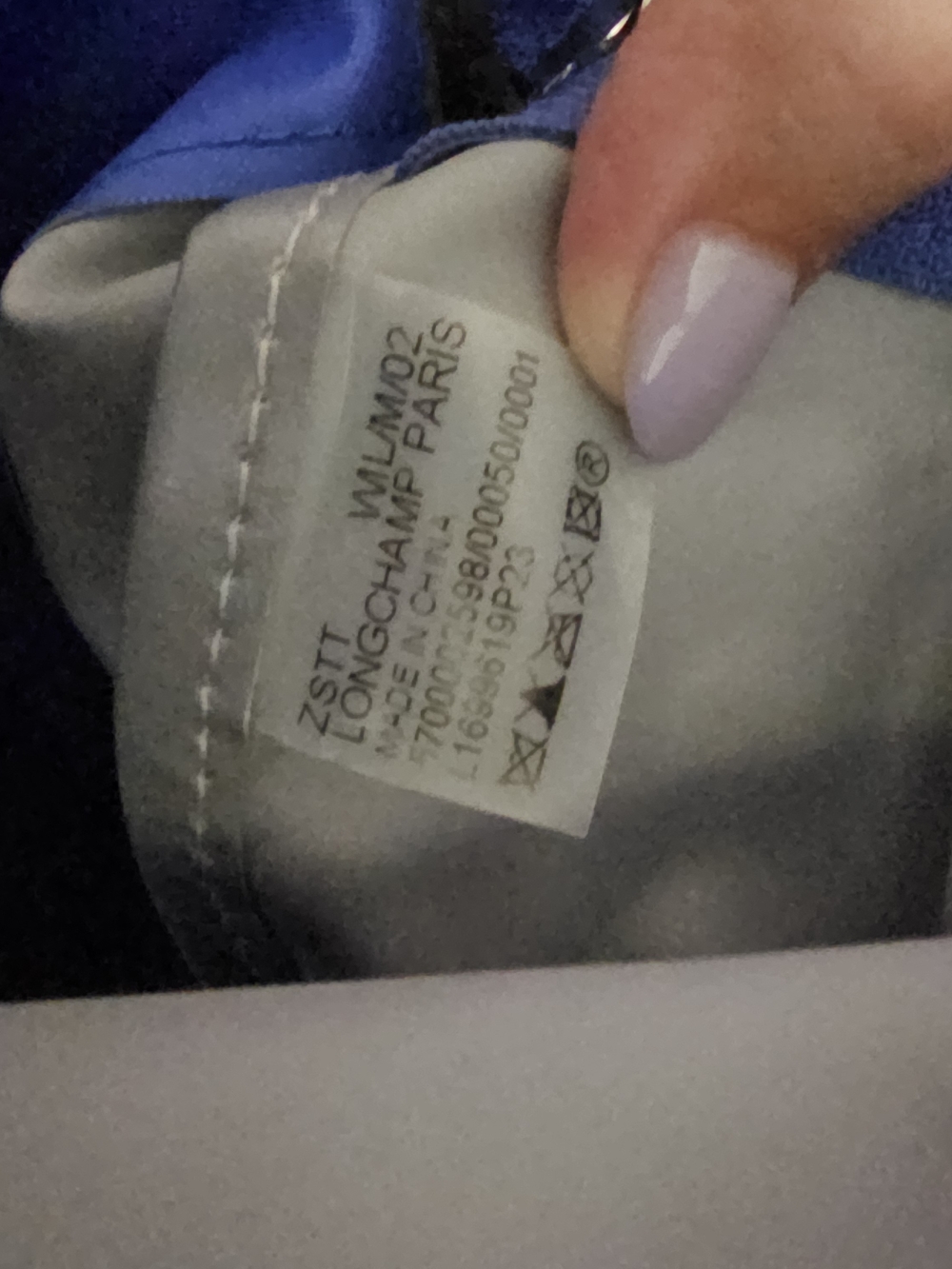 As-is Blue Le Pliage Nylon Backpack - Longchamp - Picture 7 of 7